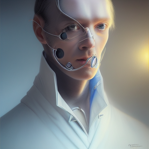 Doctor futurista. Imagen propia generada con la IA de Stable Diffusion