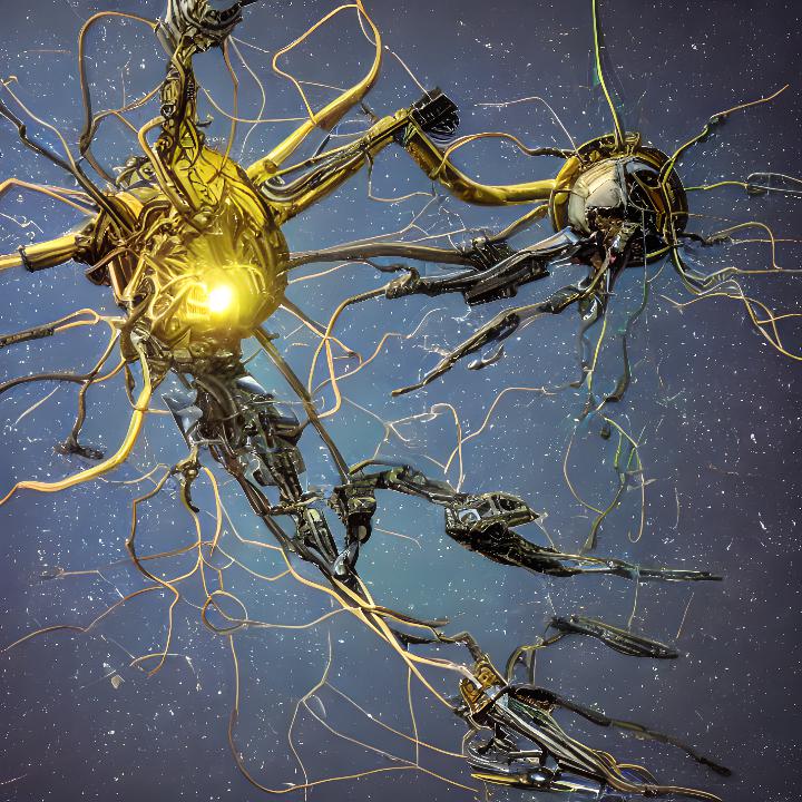 Neuronas Artificiales - Imagen propia generada con Stable Diffusion